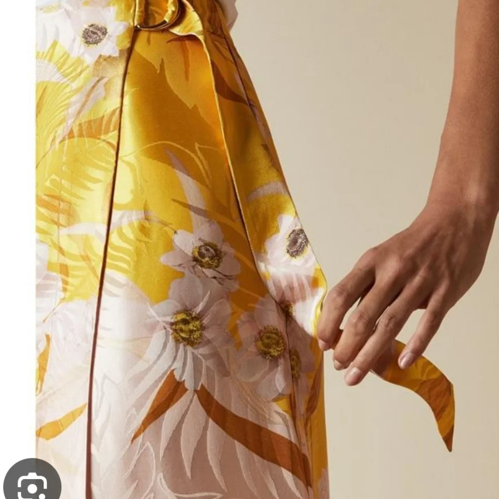 Ted Baker Cabana Wrap Skirt Floral Print A-Line Midi Summer Luxury Dressy - Picture 2 of 8